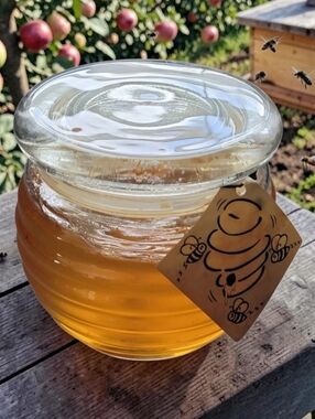 Paddywax Beam Collection Clear Amber-colored Honey Scented Glass Beehive Candle